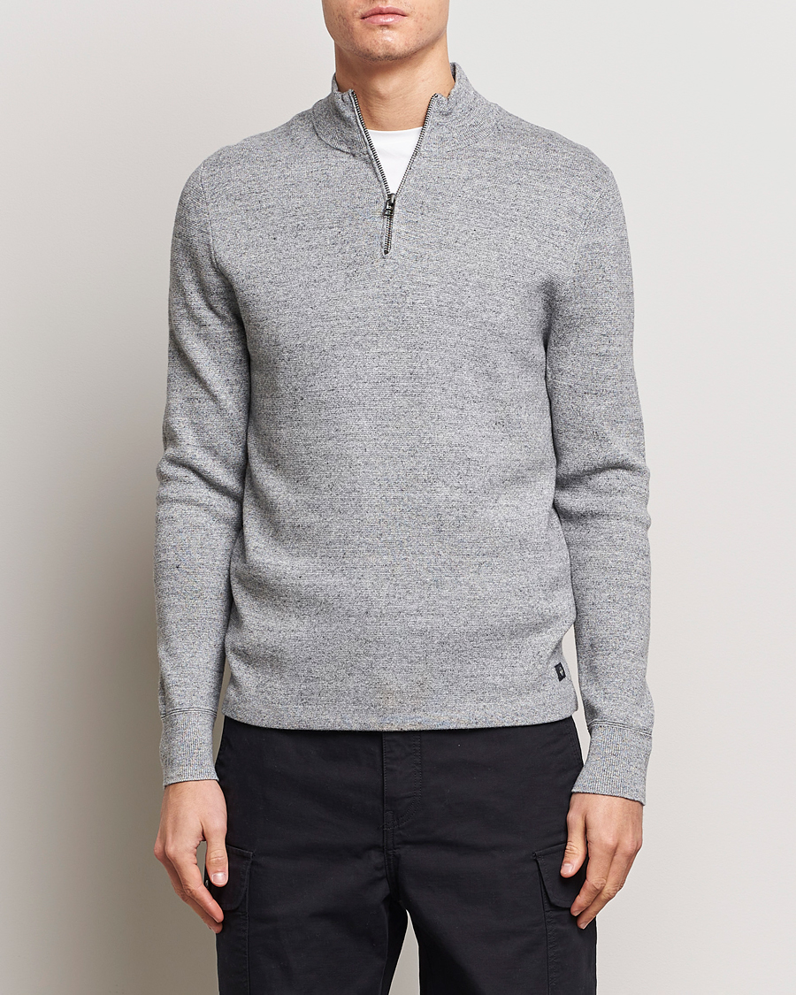 Men |  | Dockers | Half Zip Sweater Smokestack Heather