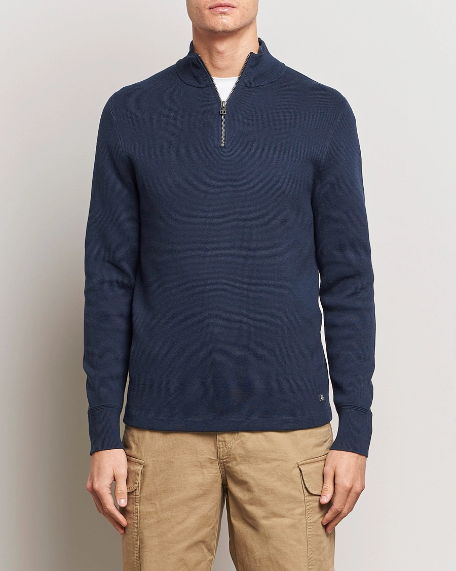 Heren | Half-zip | Dockers | Half Zip Sweater Navy Blazer
