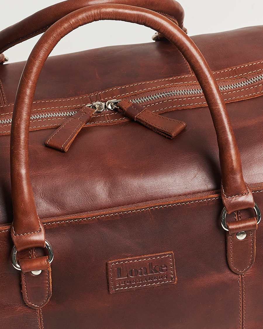 Heren | Loake 1880 Norfolk Leather Travel Bag Cedar | Loake 1880 | Norfolk Leather Travel Bag Cedar