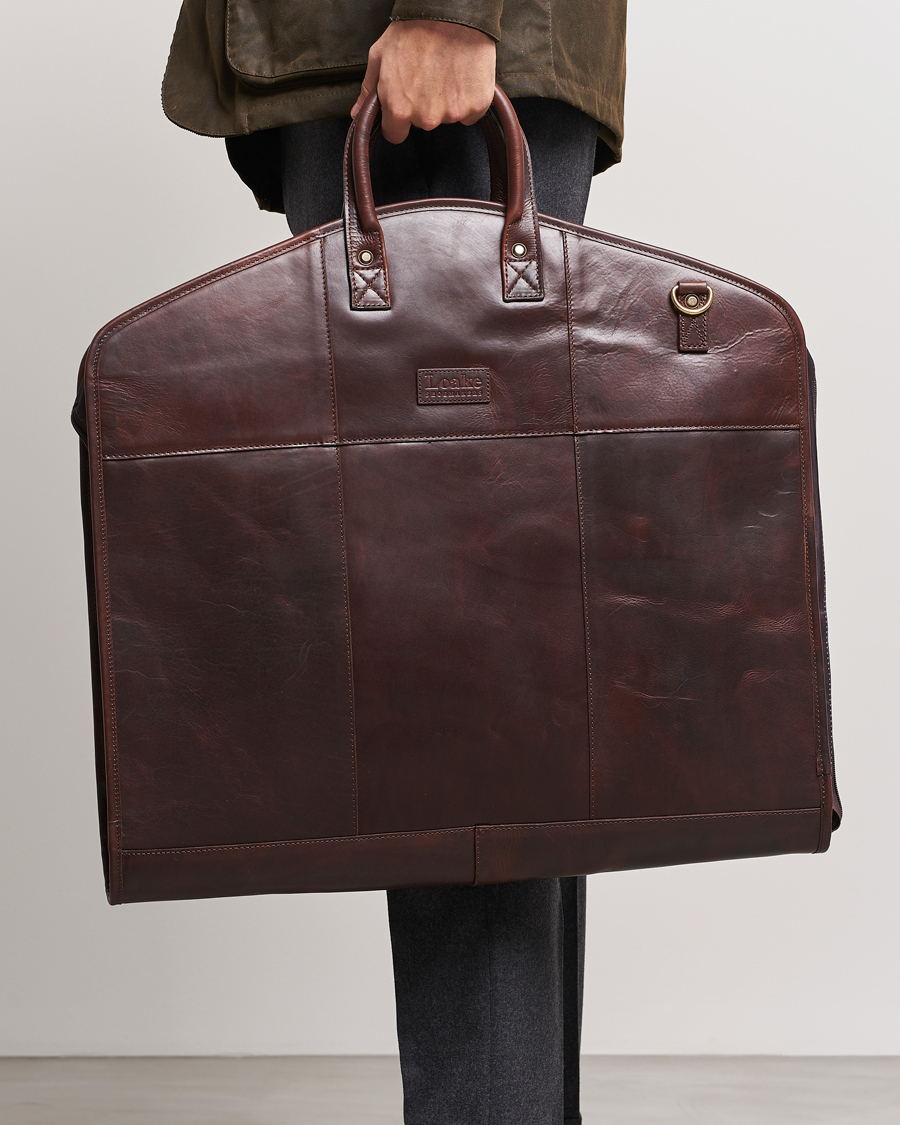 Heren | Pakkendragers | Loake 1880 | London Leather Suit Carrier Brown