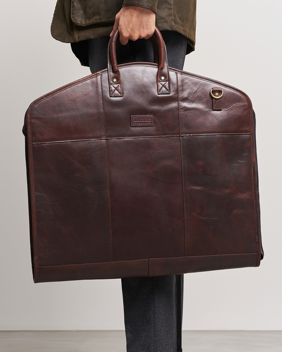 Heren | Tassen | Loake Shoemakers | London Leather Suit Carrier Brown