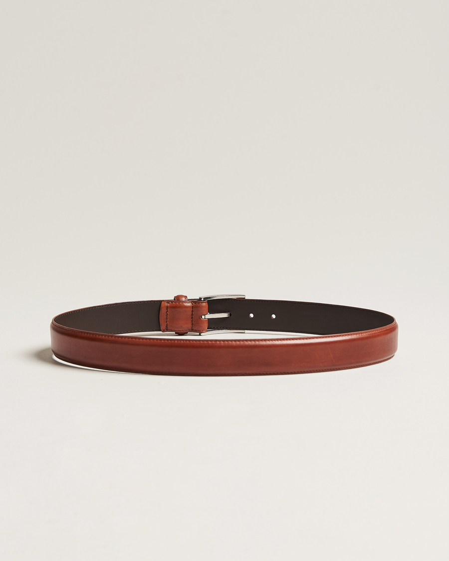 Heren | Afdelingen | Loake 1880 | Philip Leather Belt Mahogany