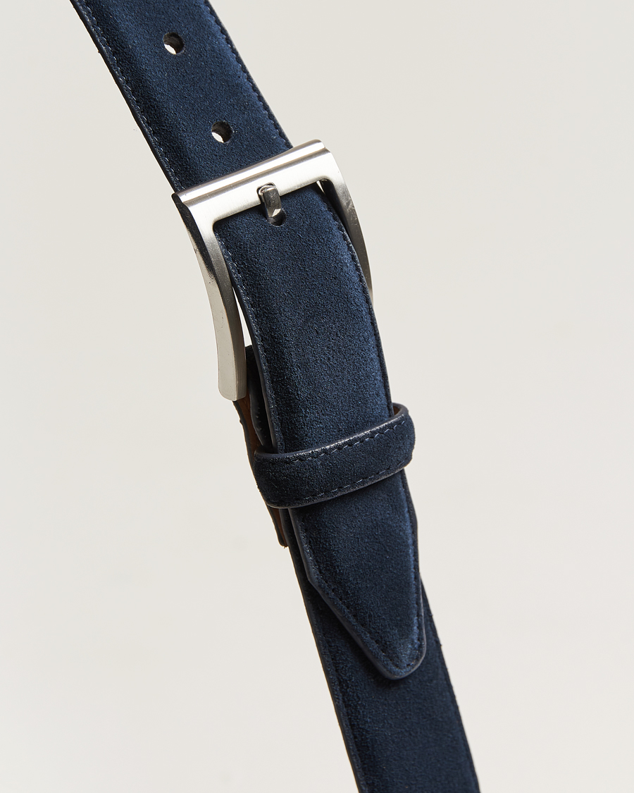 Heren | Riemen | Loake Shoemakers | William Suede Belt Navy