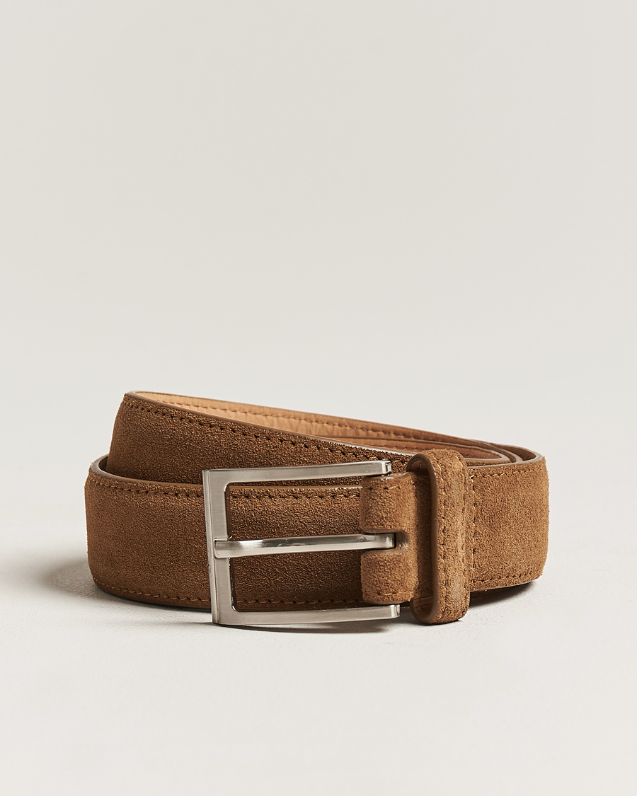 Heren | Riemen | Loake Shoemakers | William Suede Belt Tan