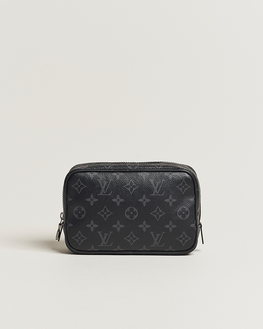 Heren | Louis Vuitton Pre-Owned Toiletry Bag PM Monogram Eclipse | Louis Vuitton Pre-Owned | Toiletry Bag PM Monogram Eclipse