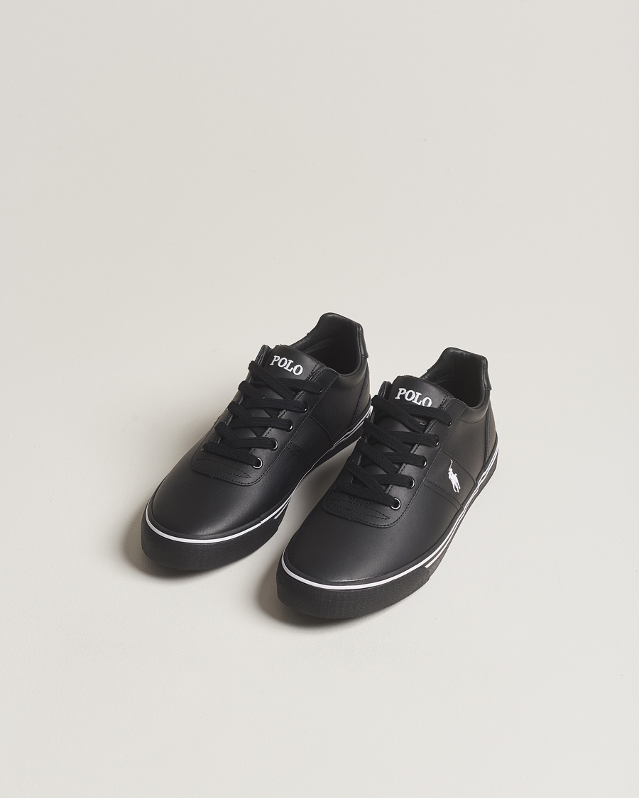 Heren | Zwarte sneakers | Polo Ralph Lauren | Hanford Leather Sneaker Black