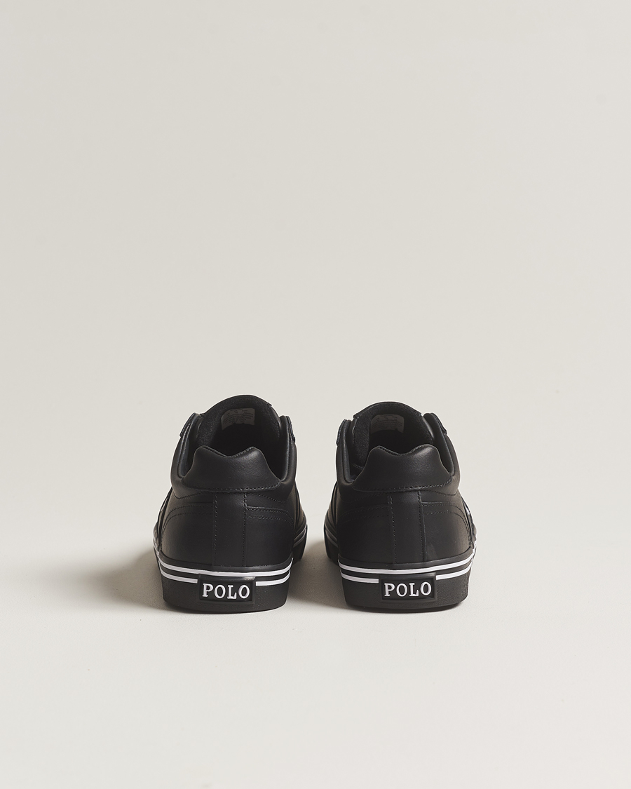 Heren | Polo Ralph Lauren Hanford Leather Sneaker Black | Polo Ralph Lauren | Hanford Leather Sneaker Black