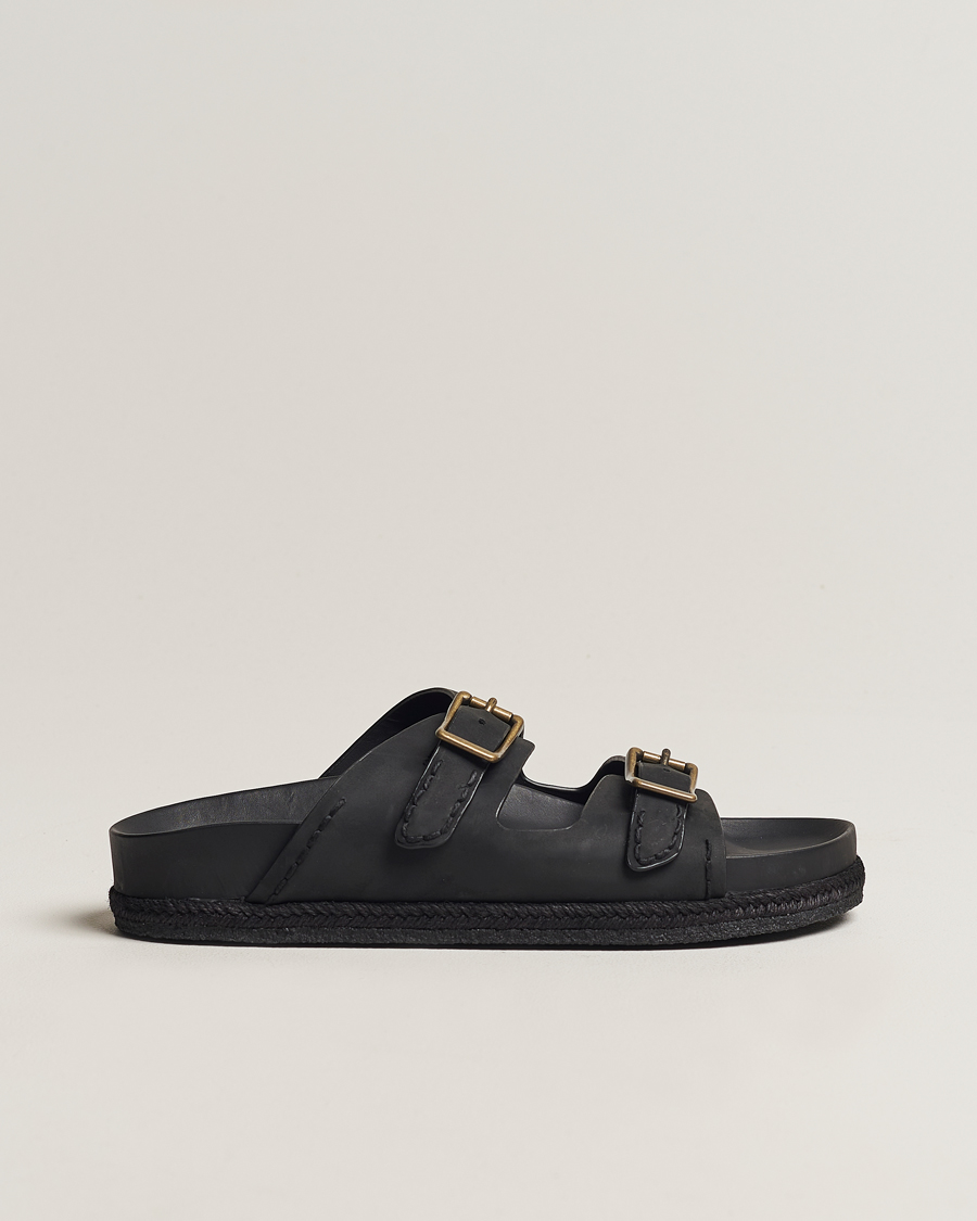 Heren | Polo Ralph Lauren Turbach Leather Sandals Black | Polo Ralph Lauren | Turbach Leather Sandals Black