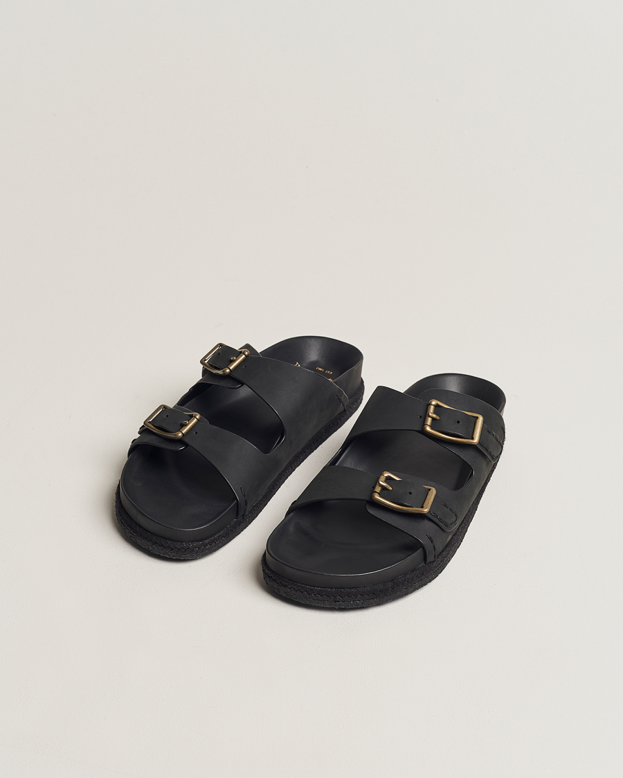 Heren | Polo Ralph Lauren Turbach Leather Sandals Black | Polo Ralph Lauren | Turbach Leather Sandals Black