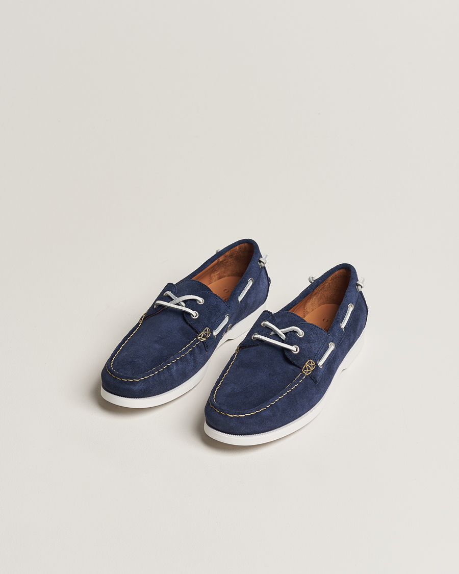 Heren | Suède schoenen | Polo Ralph Lauren | Merton Suede Boat Shoe Hunter Navy