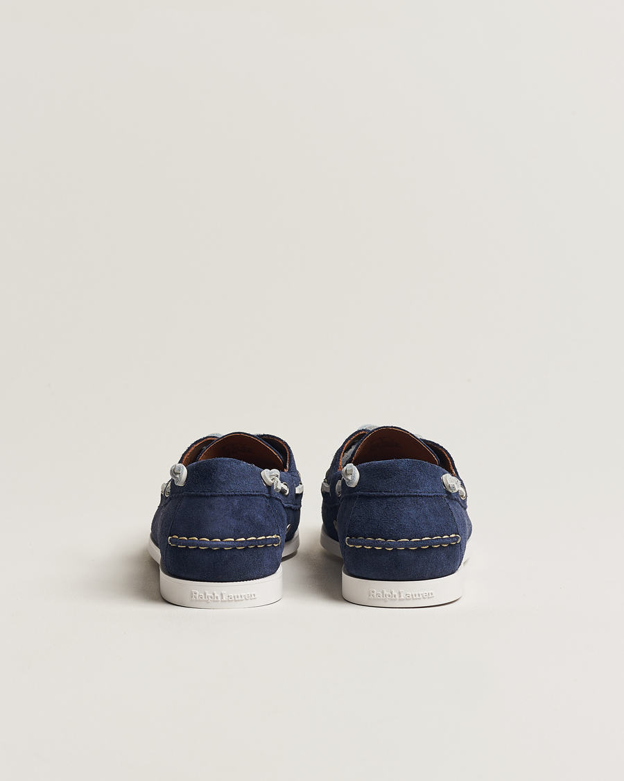 Heren | Polo Ralph Lauren Merton Suede Boat Shoe Hunter Navy | Polo Ralph Lauren | Merton Suede Boat Shoe Hunter Navy