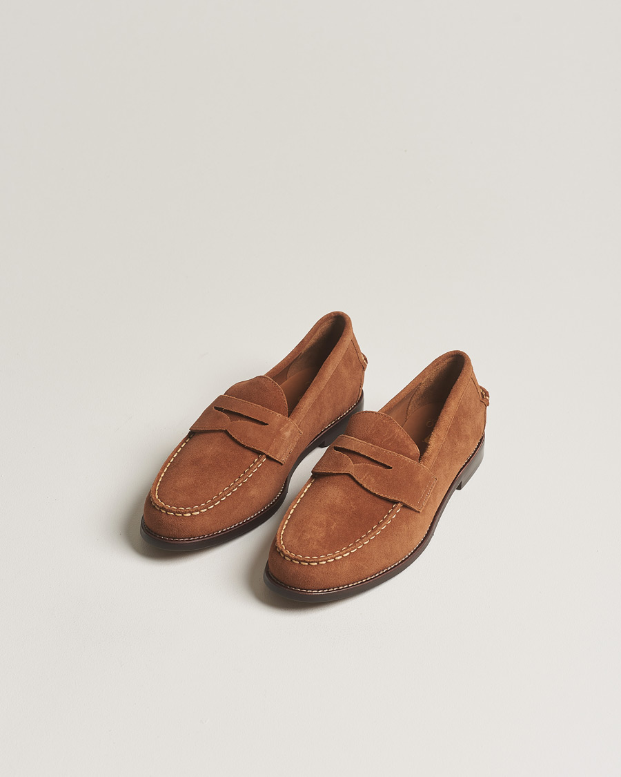 Heren | Suède schoenen | Polo Ralph Lauren | Suede Penny Loafer Teak