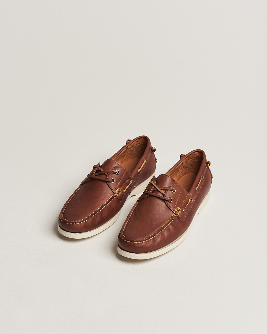 Heren | Polo Ralph Lauren Merton Leather Boat Shoe Tan | Polo Ralph Lauren | Merton Leather Boat Shoe Tan