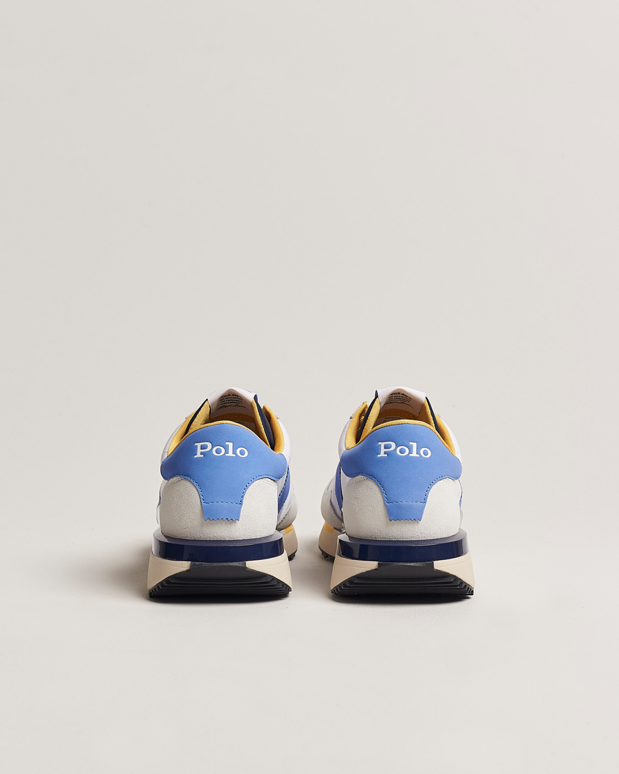 Heren | Polo Ralph Lauren Train 89 Running Sneaker White/Blue/Yellow | Polo Ralph Lauren | Train 89 Running Sneaker White/Blue/Yellow