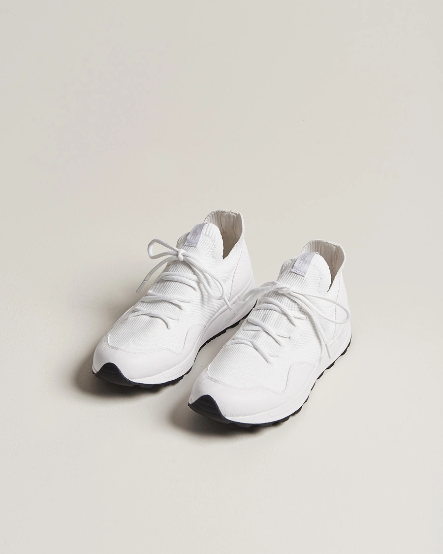 Heren | Hardloopsneakers | Polo Ralph Lauren | Trackster 200II Sneaker Mesh/Leather White
