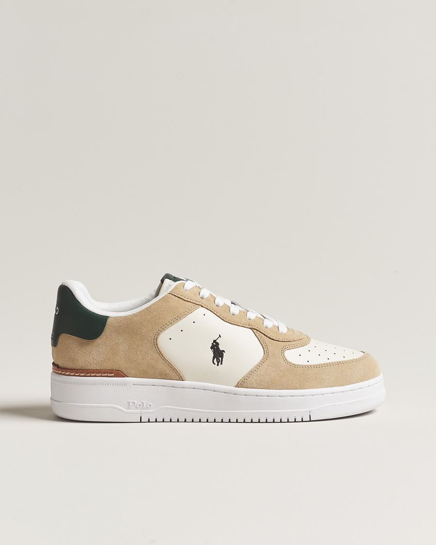 Heren | Polo Ralph Lauren Masters Court Leather/Suede Sneaker White | Polo Ralph Lauren | Masters Court Leather/Suede Sneaker White