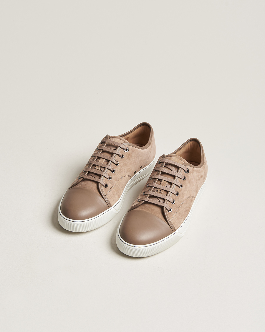 Heren | Lanvin | Lanvin | Nappa Cap Toe Sneaker Beige