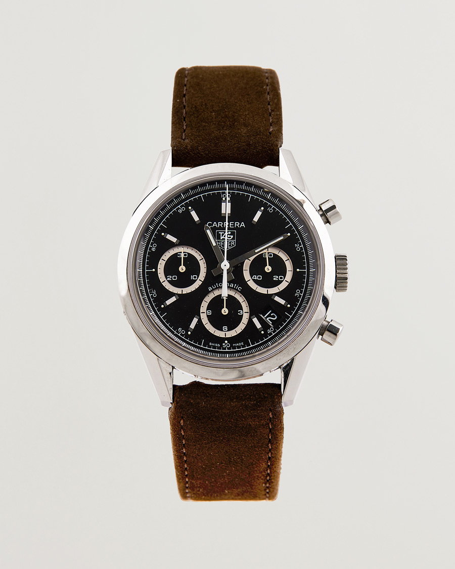 Heren | Tag Heuer Pre-Owned Carrera Calibre 17 Steel Black | Tag Heuer Pre-Owned | Carrera Calibre 17 Steel Black
