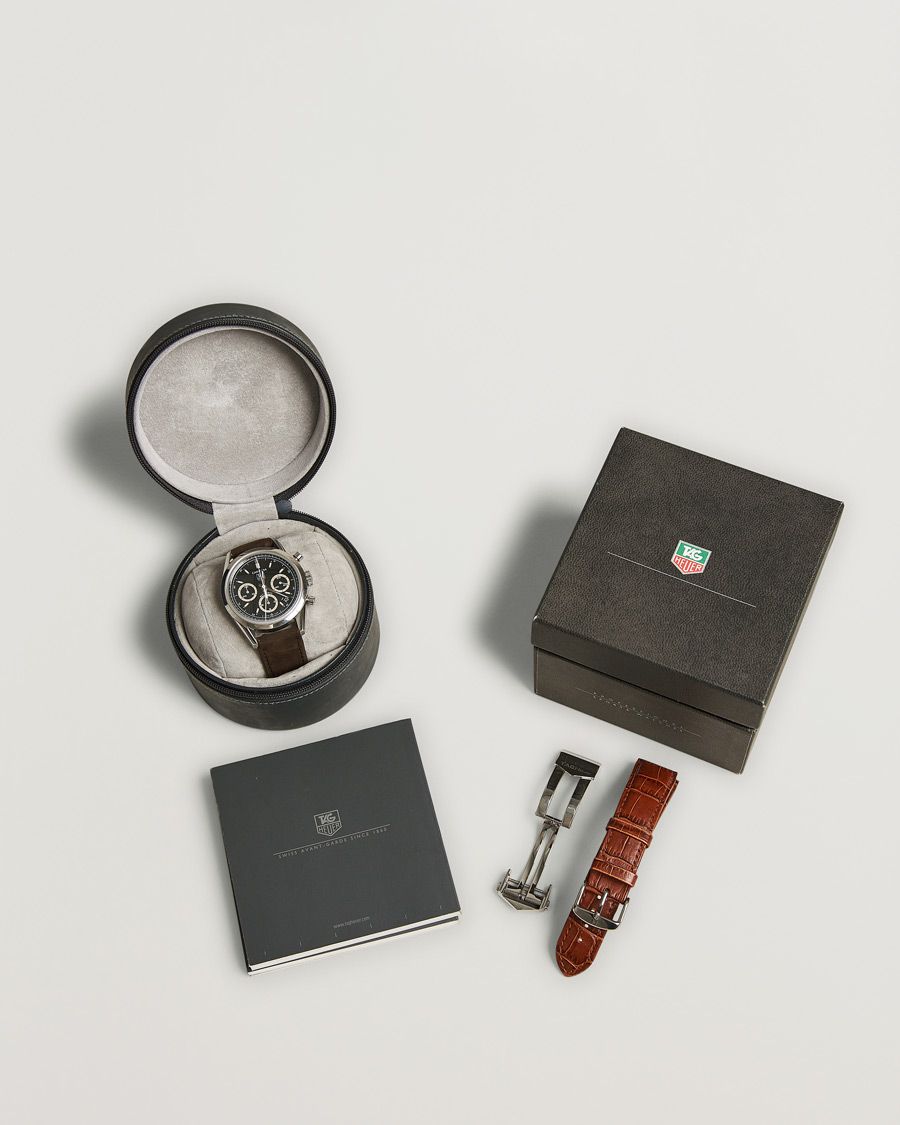 Heren | Tag Heuer Pre-Owned Carrera Calibre 17 Steel Black | Tag Heuer Pre-Owned | Carrera Calibre 17 Steel Black