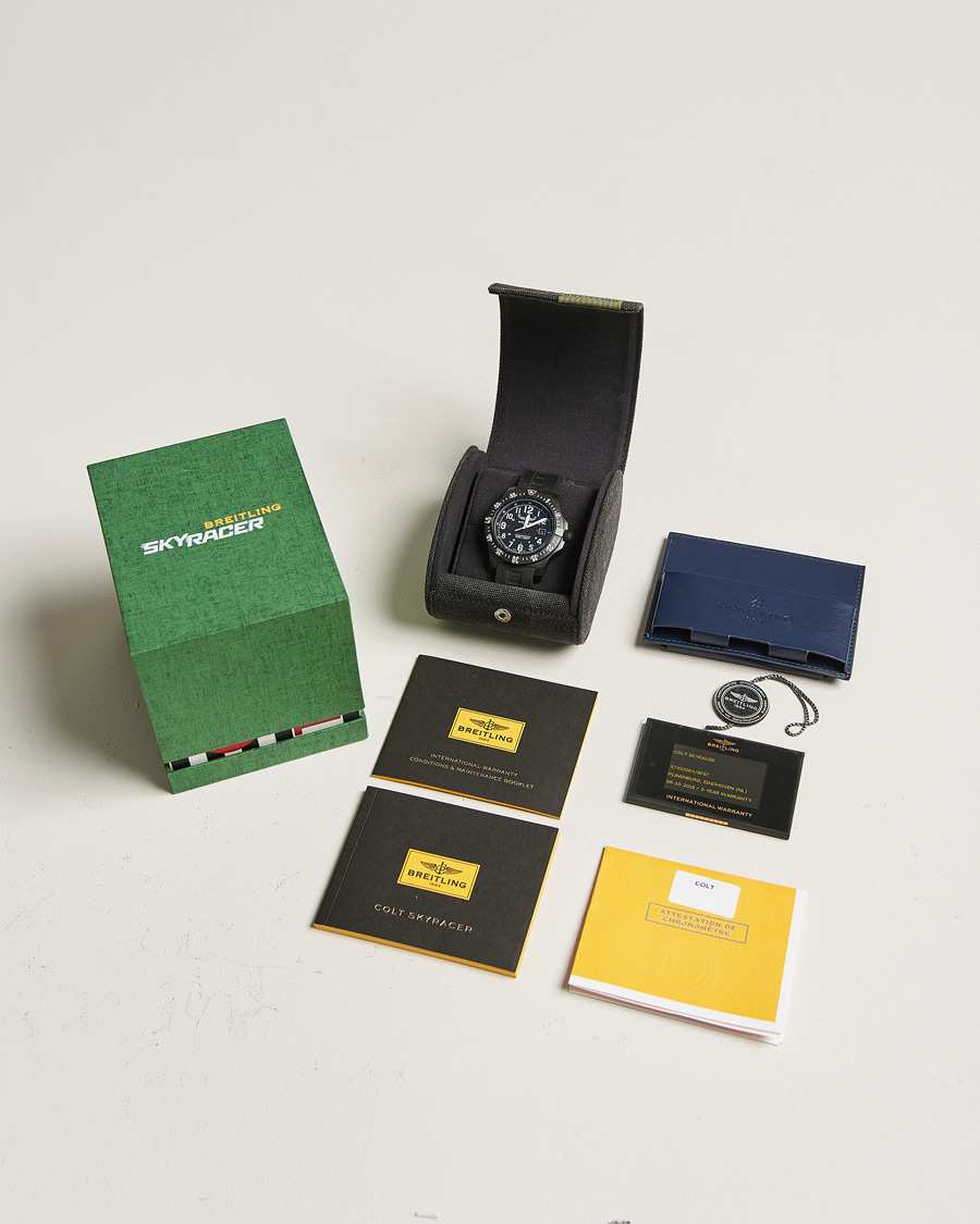 Heren | Breitling Pre-Owned Colt Skyracer X74320E4 Steel Black | Breitling Pre-Owned | Colt Skyracer X74320E4 Steel Black