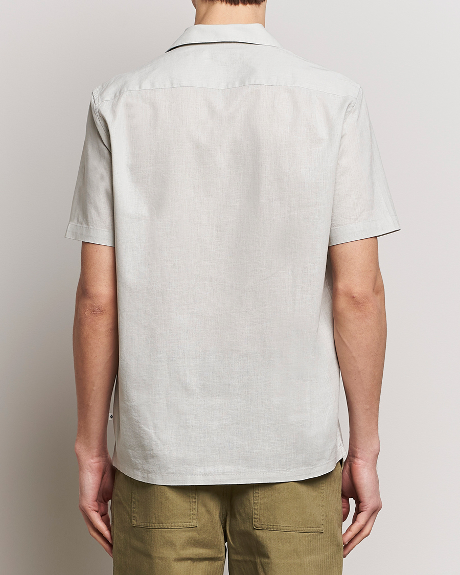 Heren | Overhemden | Samsøe Samsøe | Avan Linen/Cotton Short Sleeve Shirt Moonstruck
