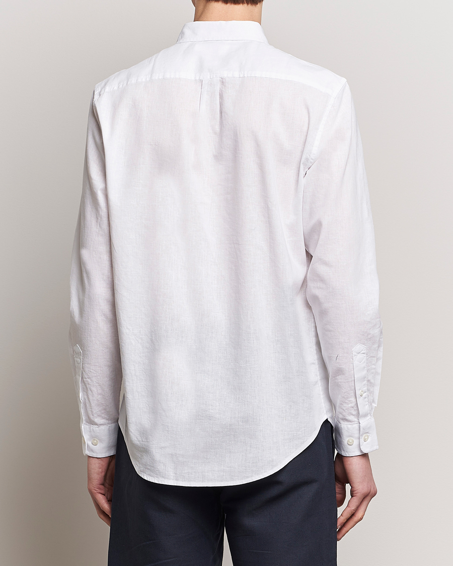 Heren | Overhemden | Samsøe Samsøe | Liam Linen/Cotton Shirt White
