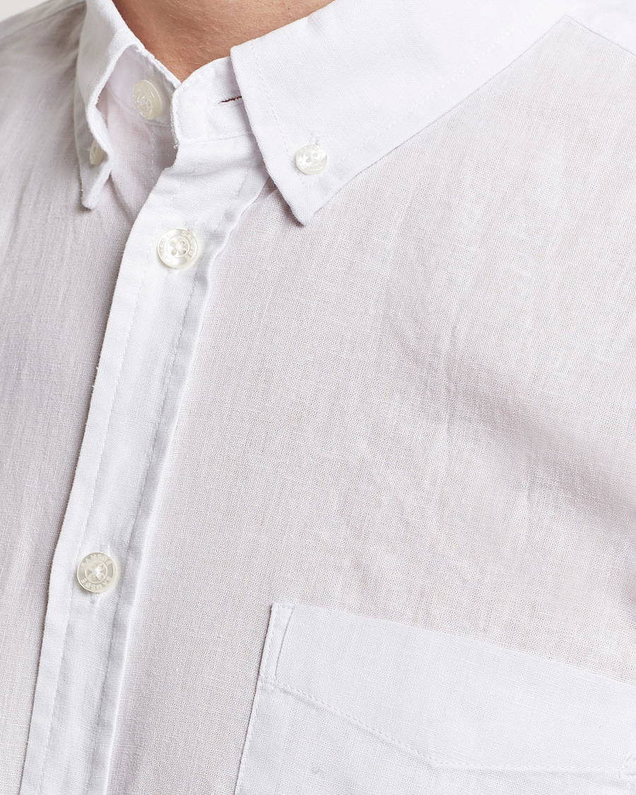 Heren | Overhemden | Samsøe Samsøe | Liam Linen/Cotton Shirt White