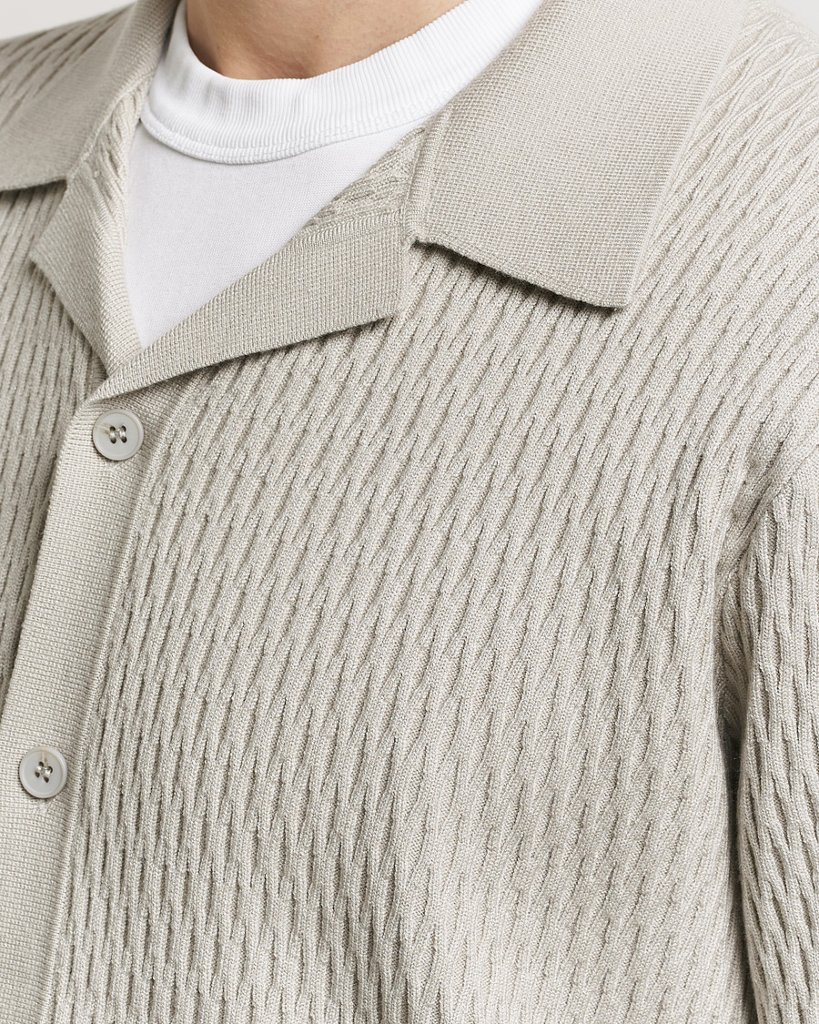 Heren | Overhemden | Samsøe Samsøe | Sagabin Resort Collar Short Sleeve Shirt Moonstruck