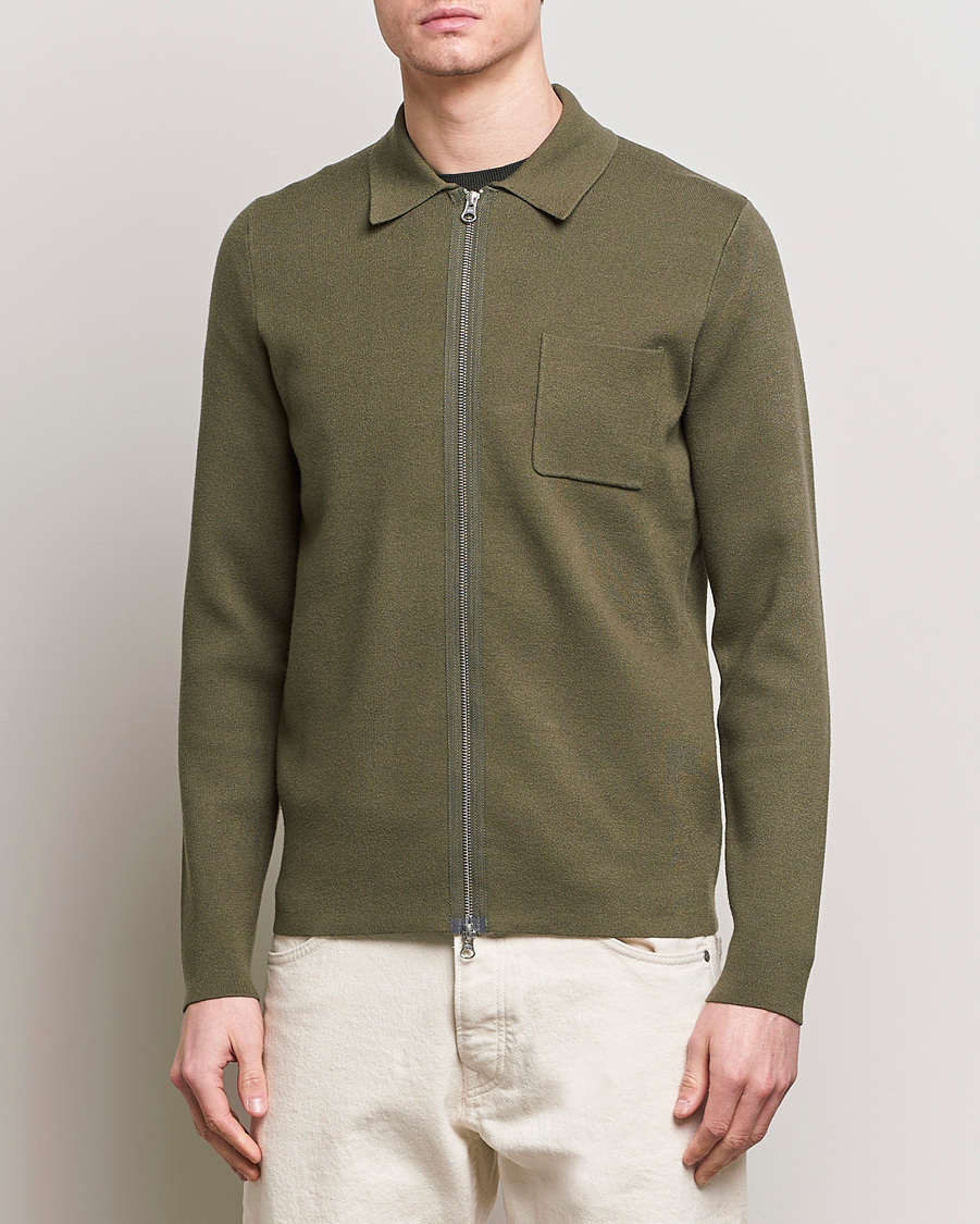 Heren | Full-zip | Samsøe Samsøe | Guna Full Zip Dusty Olive