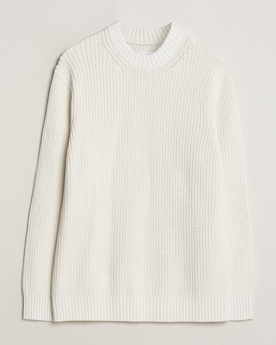 Heren | Truien | Samsøe Samsøe | Samarius Cotton/Linen Knitted Sweater Clear Cream