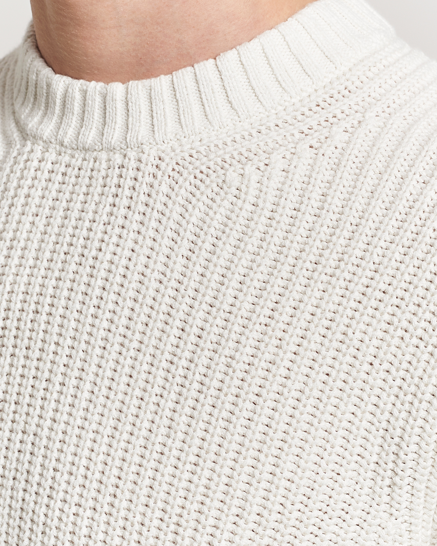Heren | Truien | Samsøe Samsøe | Samarius Cotton/Linen Knitted Sweater Clear Cream