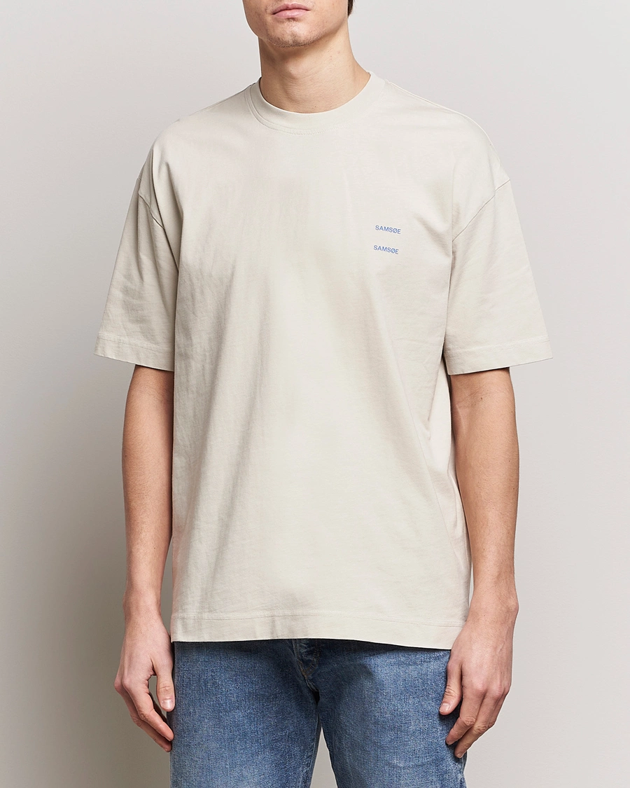 Heren | T-shirts | Samsøe Samsøe | Joel Organic Cotton T-Shirt Moonstruck