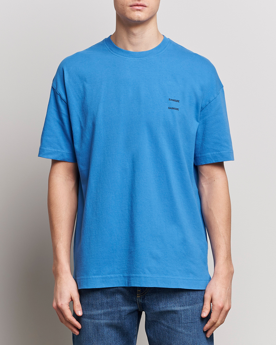 Heren |  | Samsøe Samsøe | Joel Organic Cotton T-Shirt Super Sonic