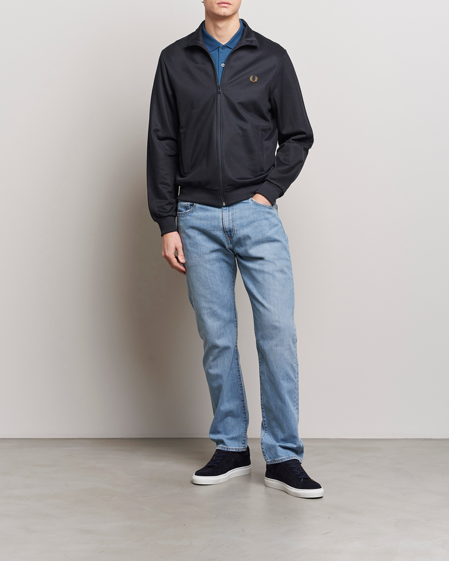 Heren | Truien | Fred Perry | Track Jacket Navy