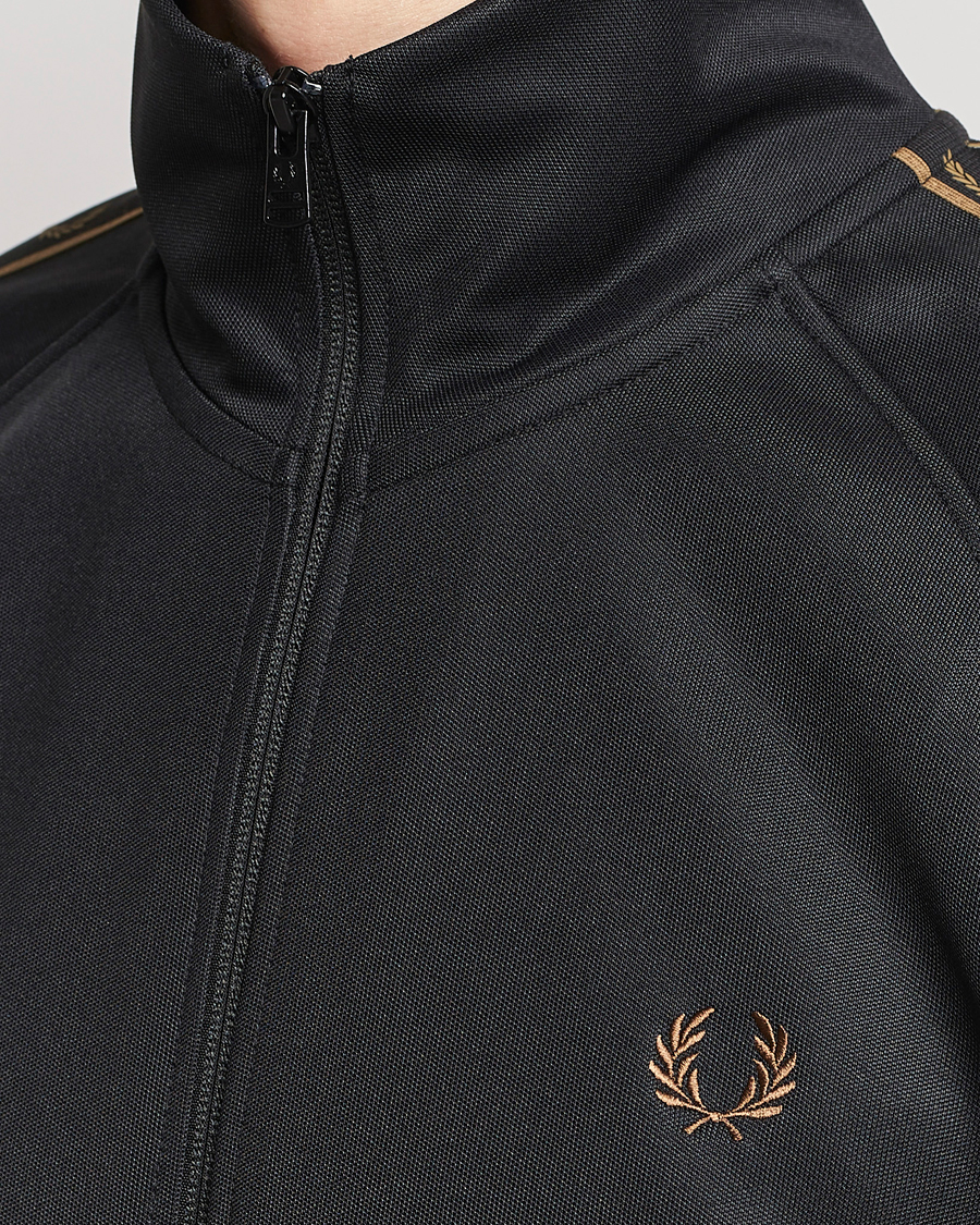 Heren | Truien | Fred Perry | Taped Track Jacket Black