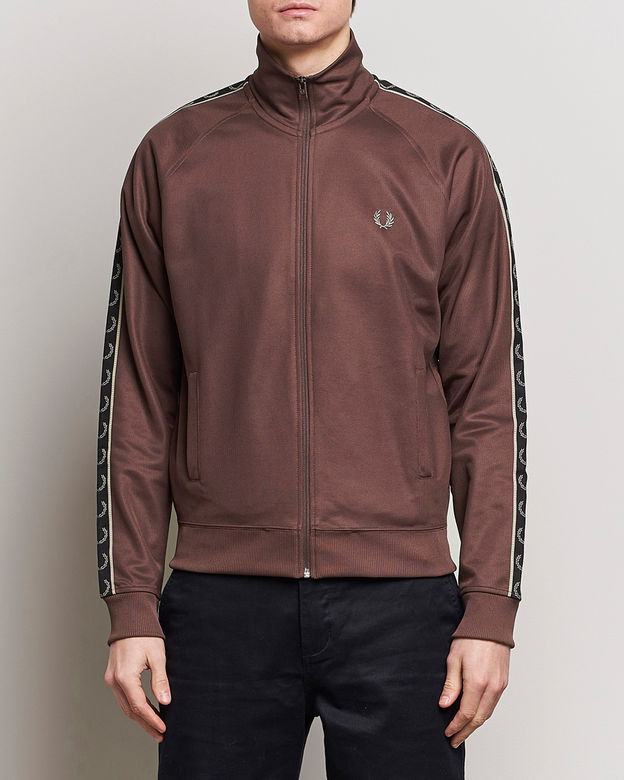 Heren | Afdelingen | Fred Perry | Taped Track Jacket Brick Red