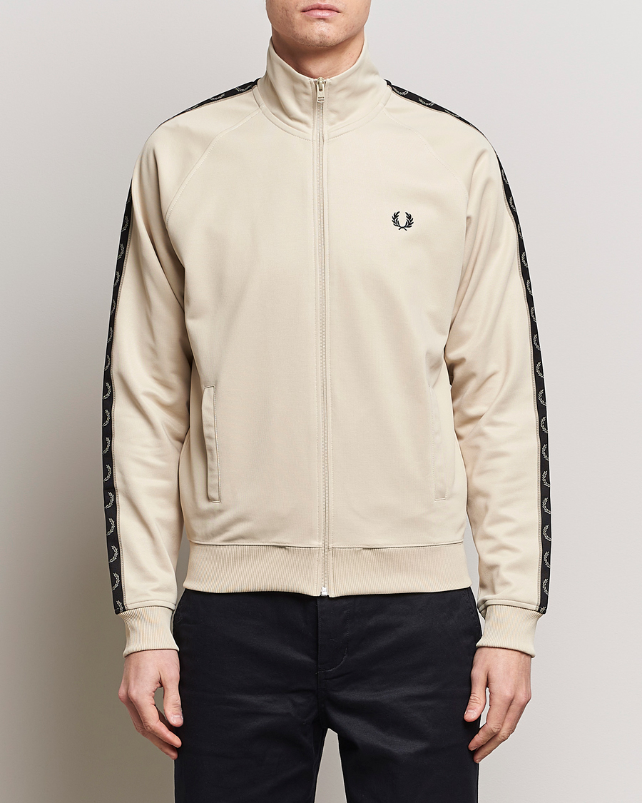 Heren | Kleding | Fred Perry | Taped Track Jacket Oatmeal