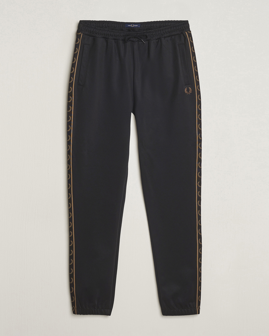 Heren | Broeken | Fred Perry | Taped Track Pants Black