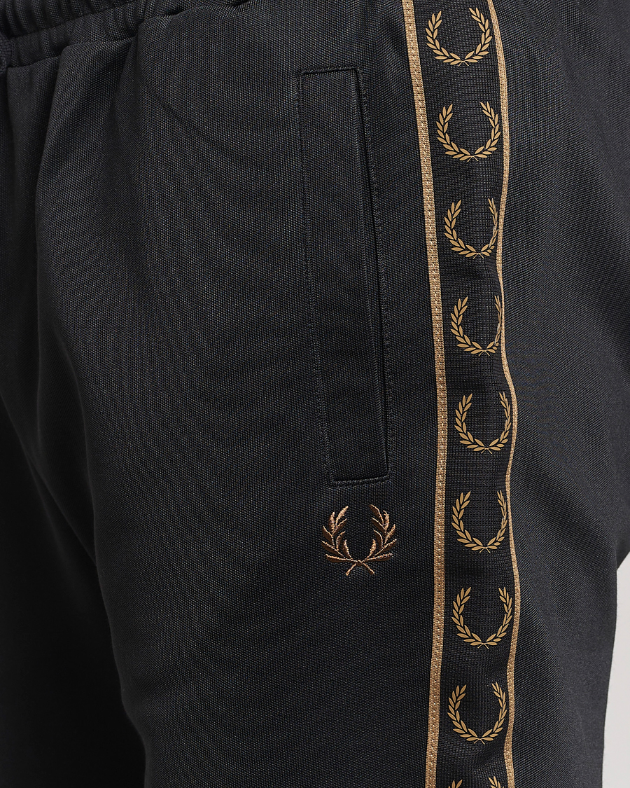 Heren | Broeken | Fred Perry | Taped Track Pants Black