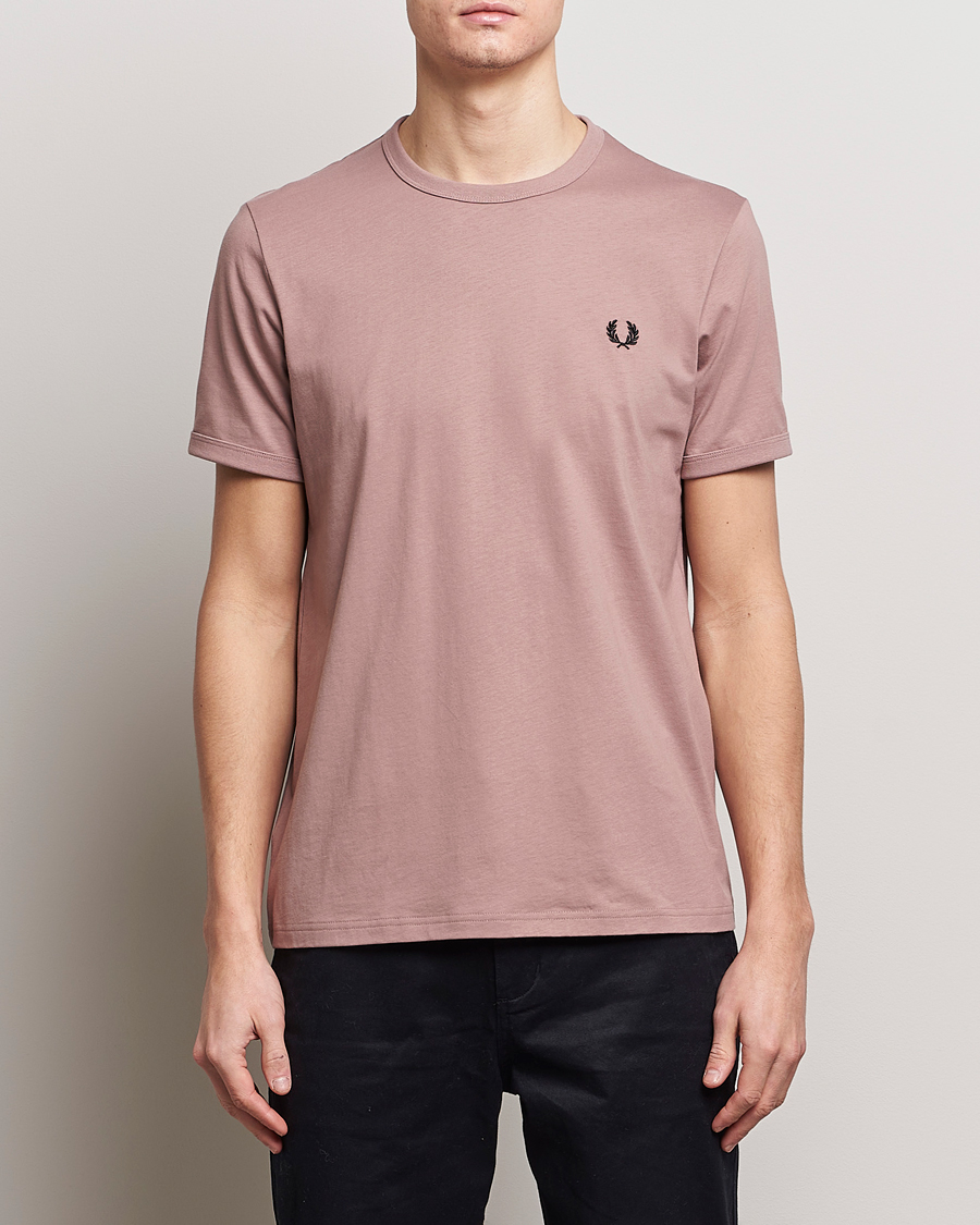 Heren | Kleding | Fred Perry | Ringer T-Shirt Dusty Pink