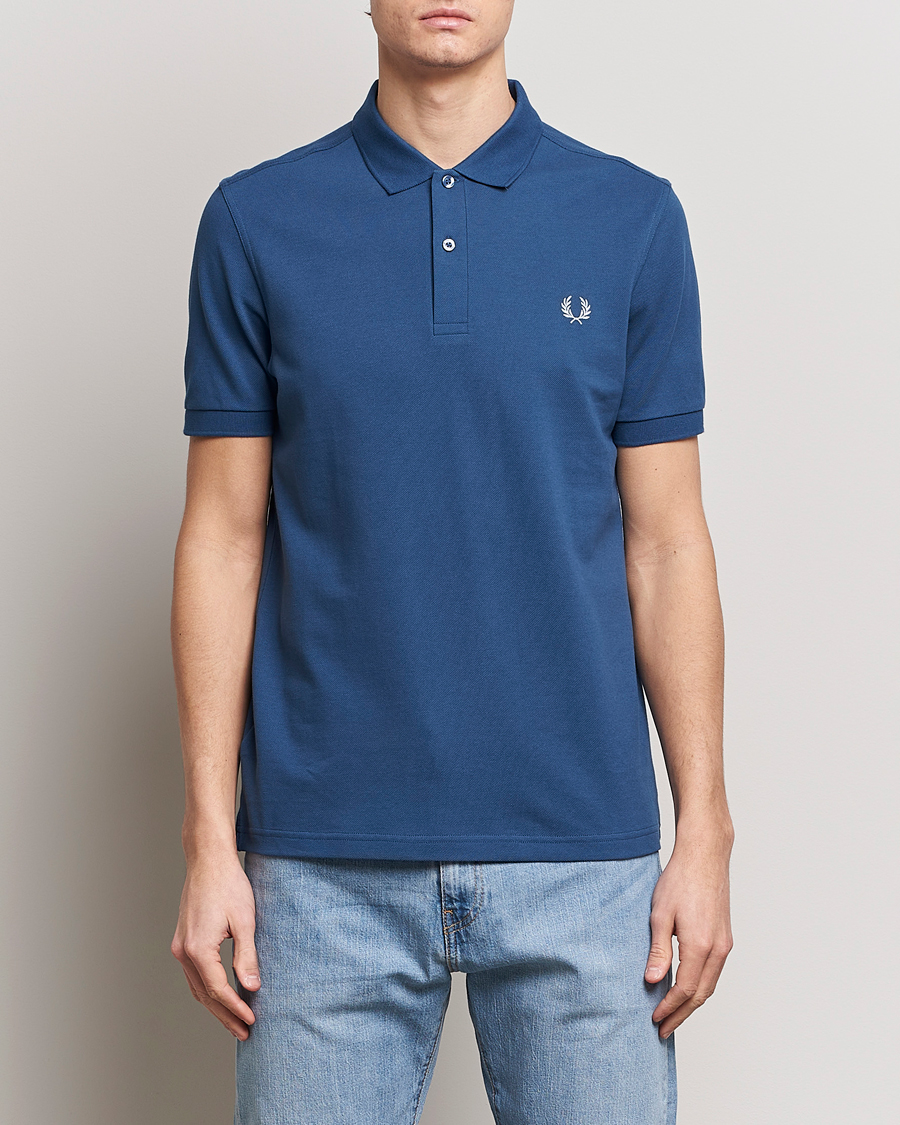 Heren | Poloshirts met korte mouwen | Fred Perry | Plain Polo Shirt Midnight Blue