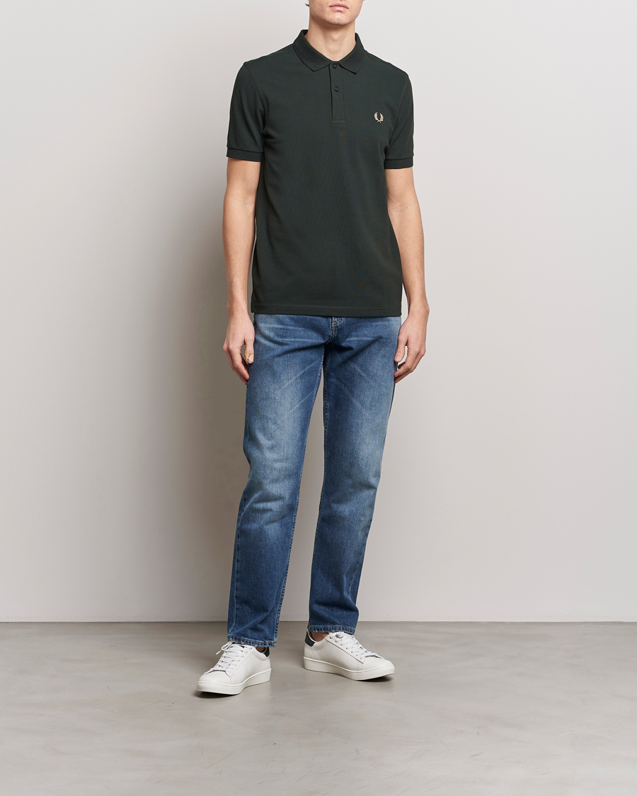 Heren | Polo's | Fred Perry | Plain Polo Shirt Night Green