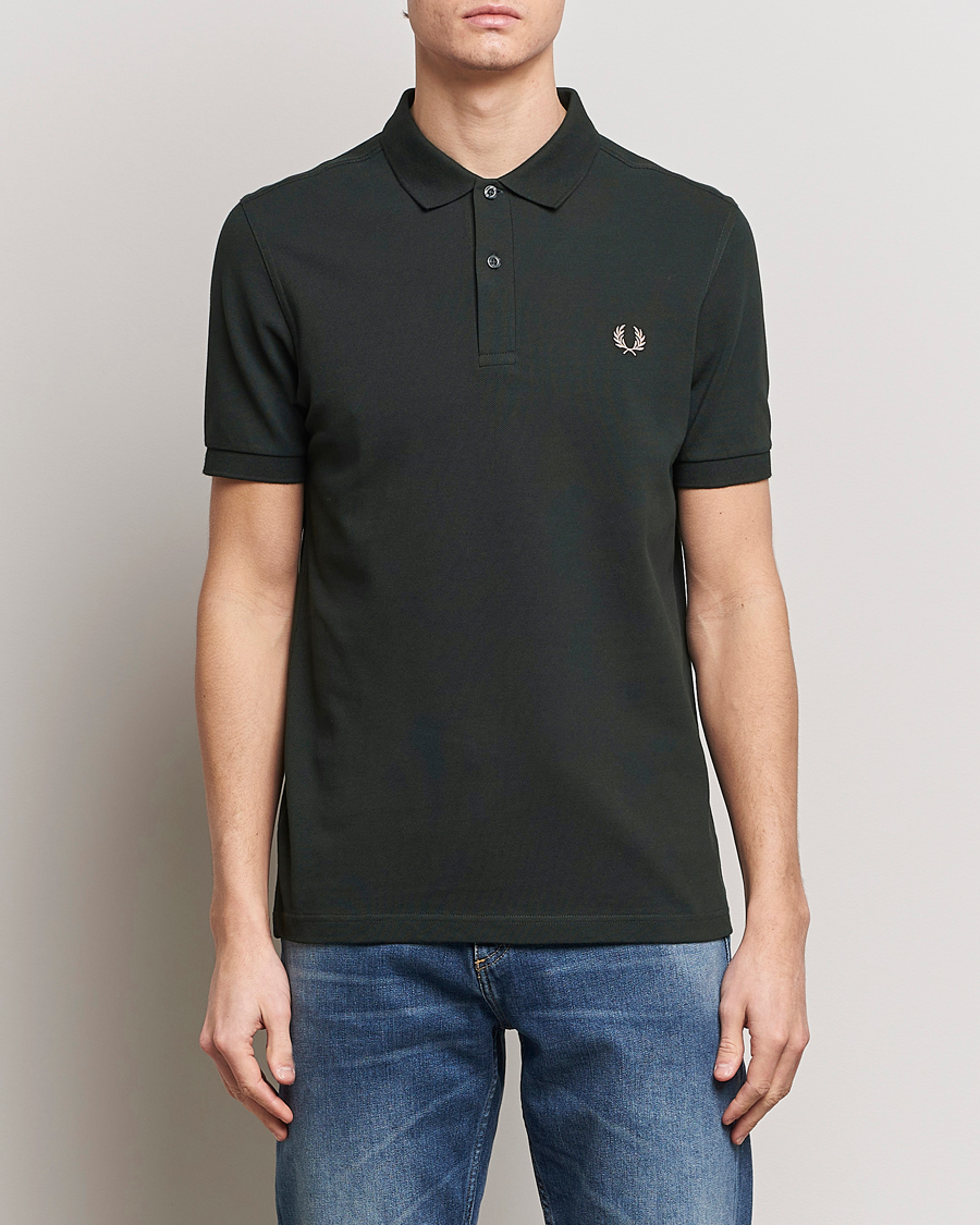 Heren |  | Fred Perry | Plain Polo Shirt Night Green