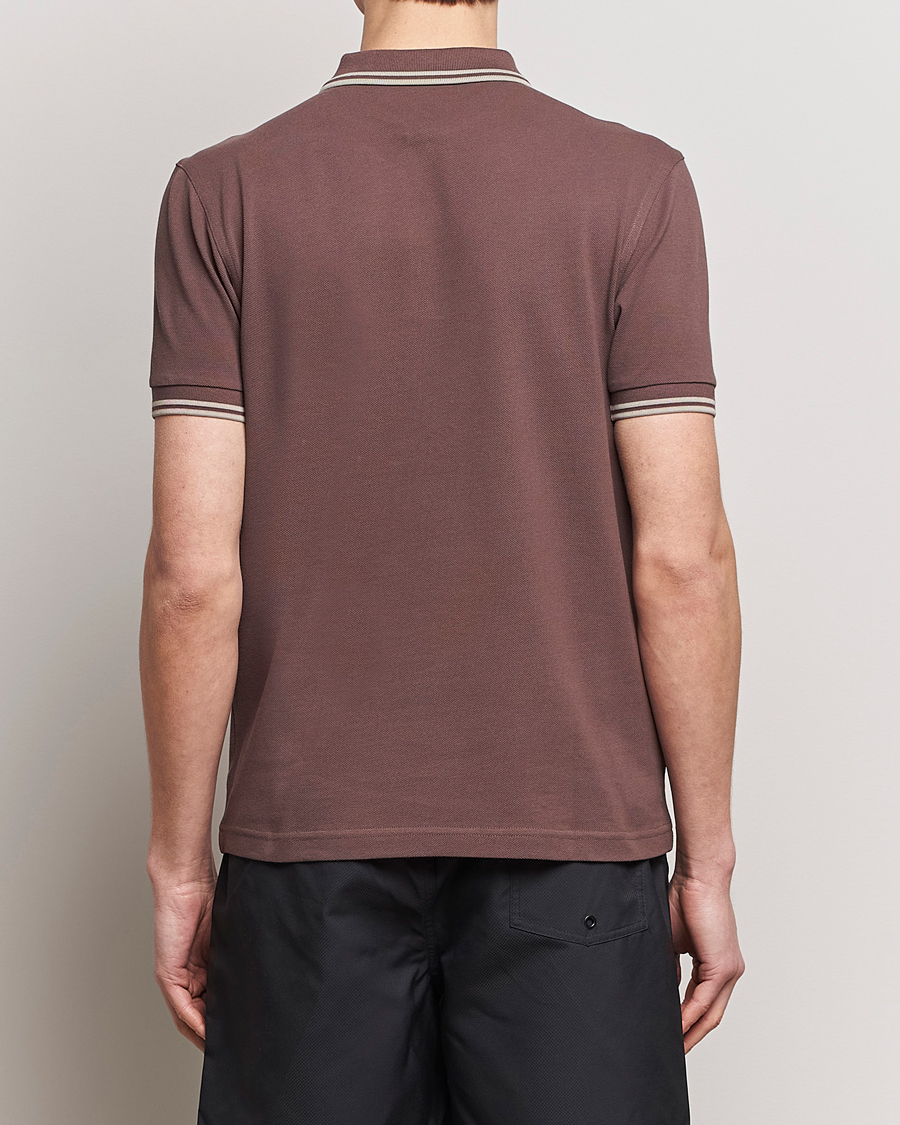 Heren | Polo's | Fred Perry | Twin Tipped Polo Shirt Brick Red