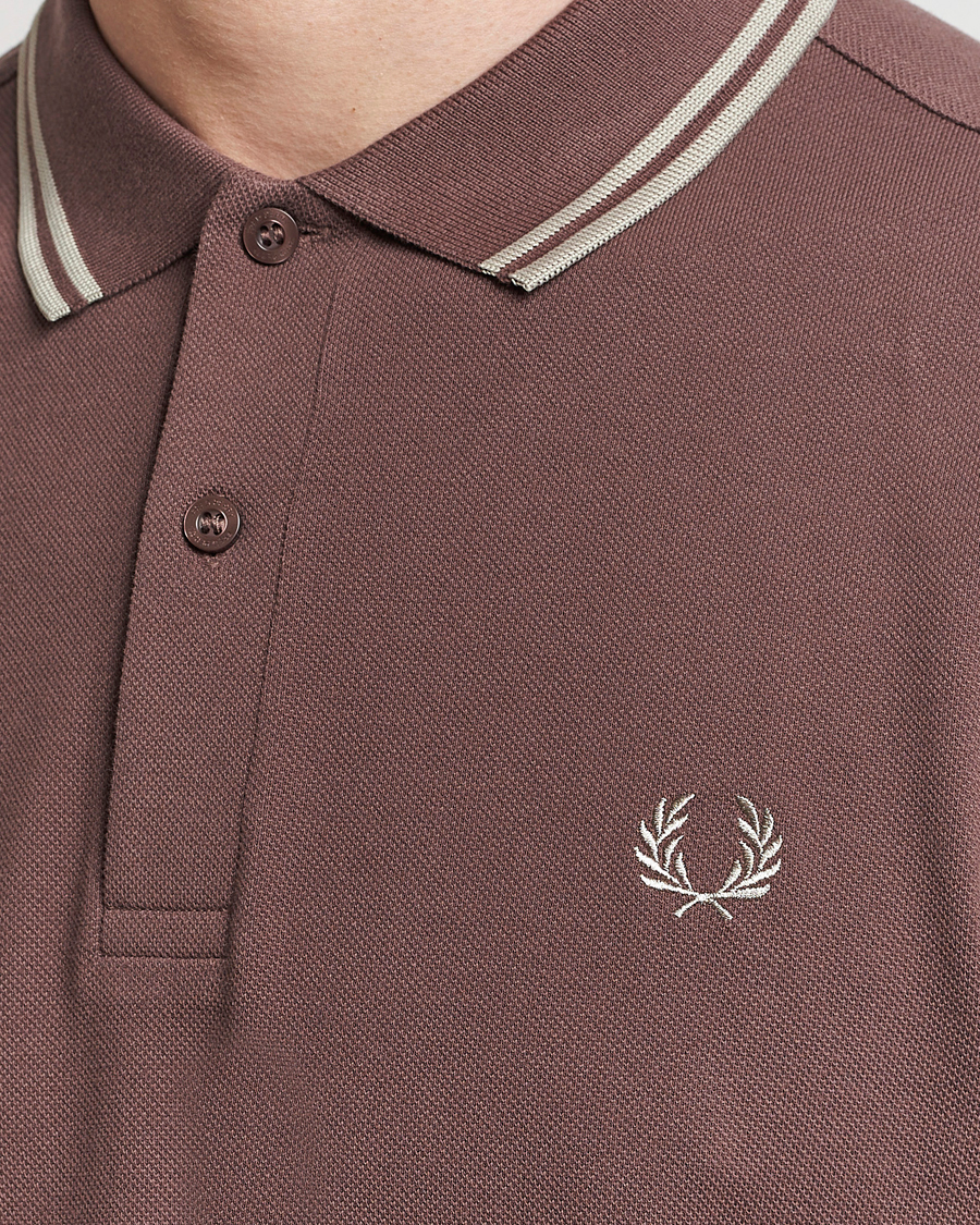 Heren | Polo's | Fred Perry | Twin Tipped Polo Shirt Brick Red