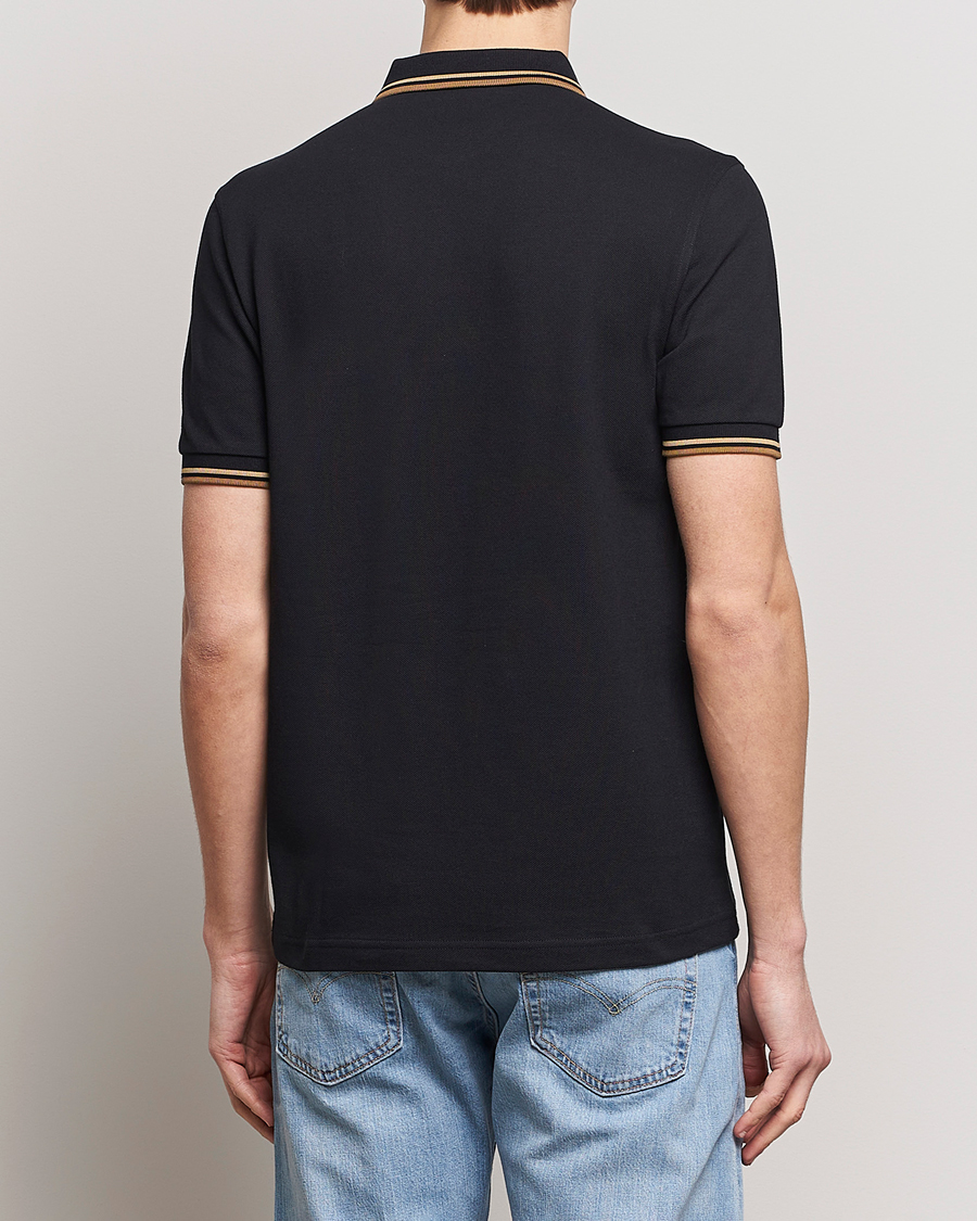 Heren | Polo's | Fred Perry | Twin Tipped Polo Shirt Black