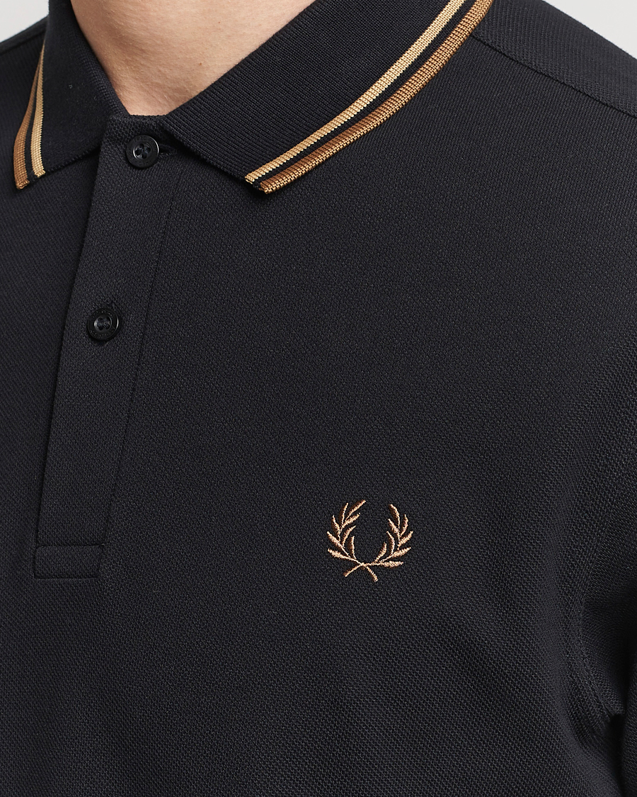 Heren | Polo's | Fred Perry | Twin Tipped Polo Shirt Black