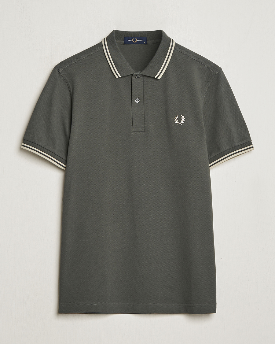 Heren | Polo's | Fred Perry | Twin Tipped Polo Shirt Field Green