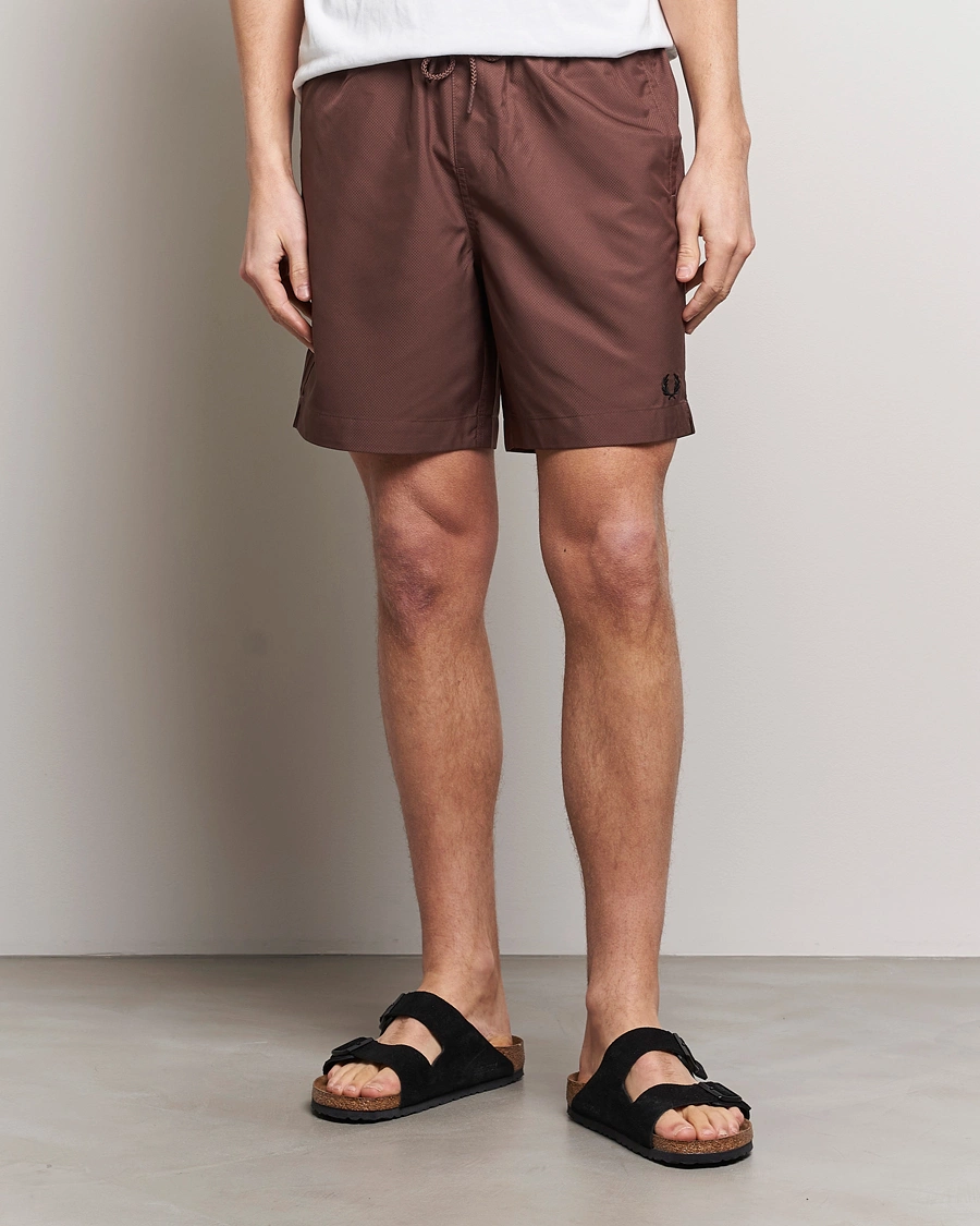 Heren | Zomer | Fred Perry | Classic Swimshorts Brick Red