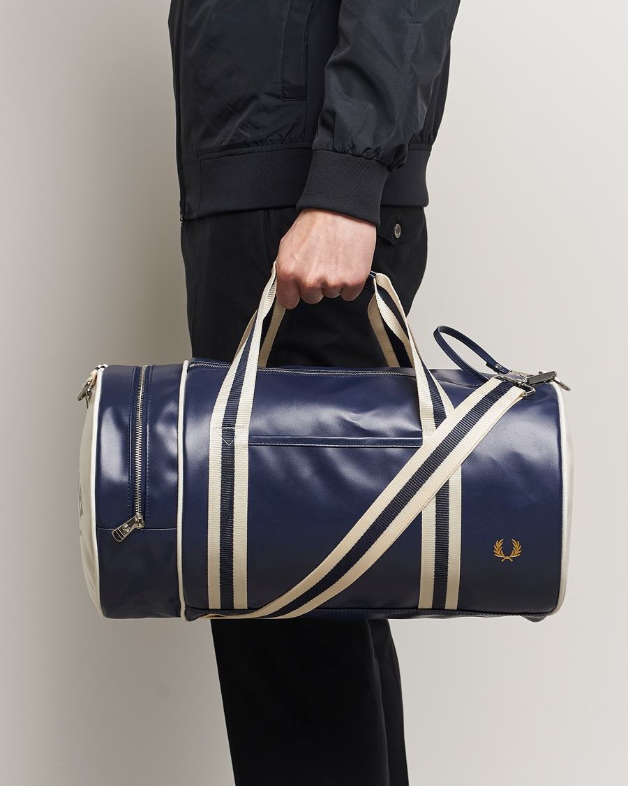 Heren | Afdelingen | Fred Perry | Classic Barrel Bag Navy/Ecru